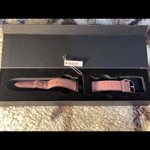 Pink Leather Coach Band for 38 Apple Watch